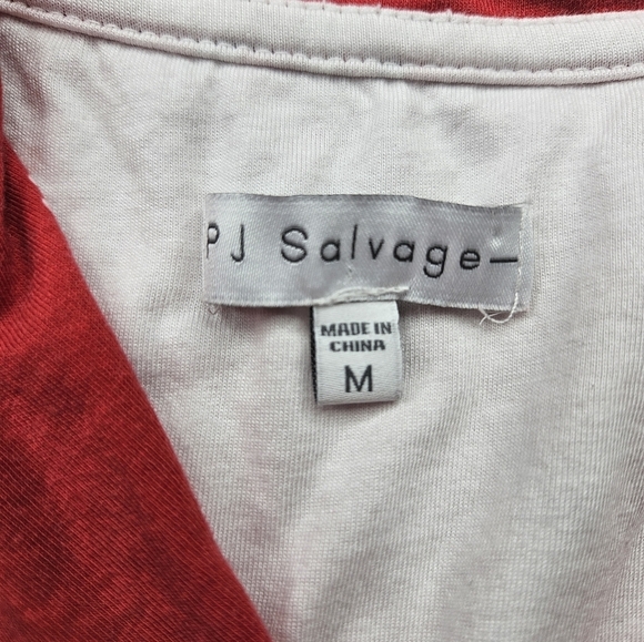 PJ Salvage Women's Pajama Set Women's Medium Red with dogs - Picture 6 of 9